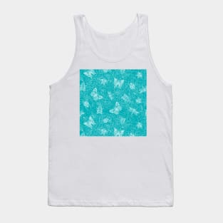 Teal Galactic Bugs Tank Top